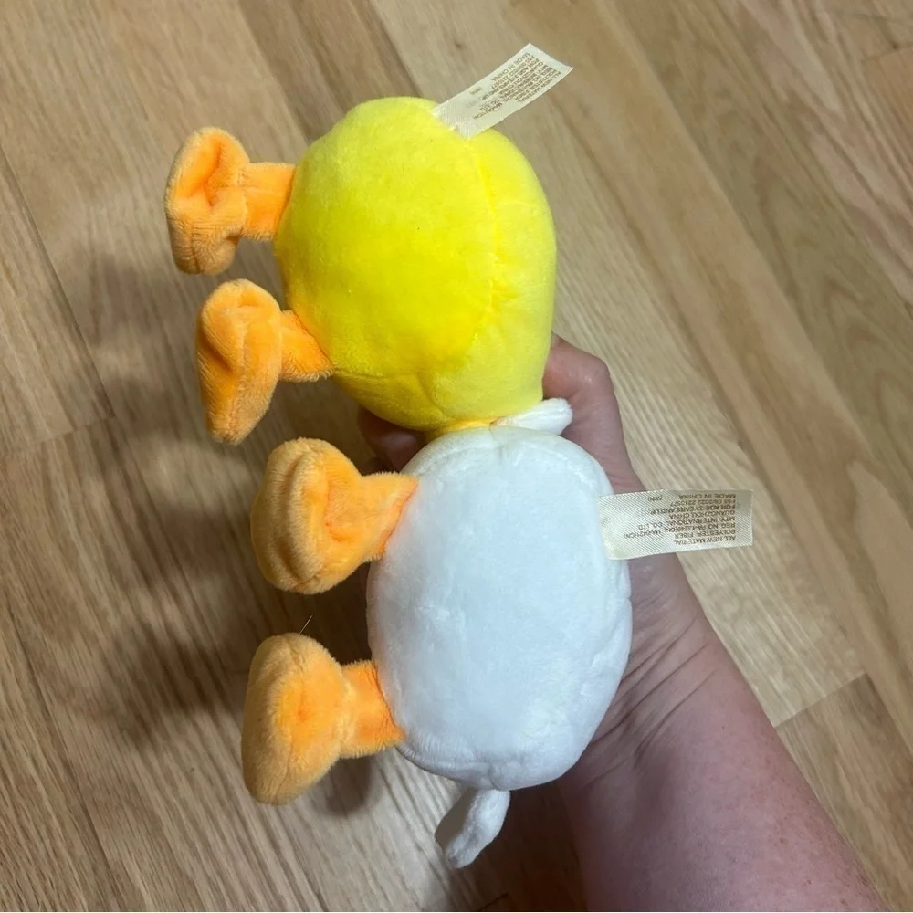Dandee Chick Plush Bundle Lot White Yellow Chicken Cuddly